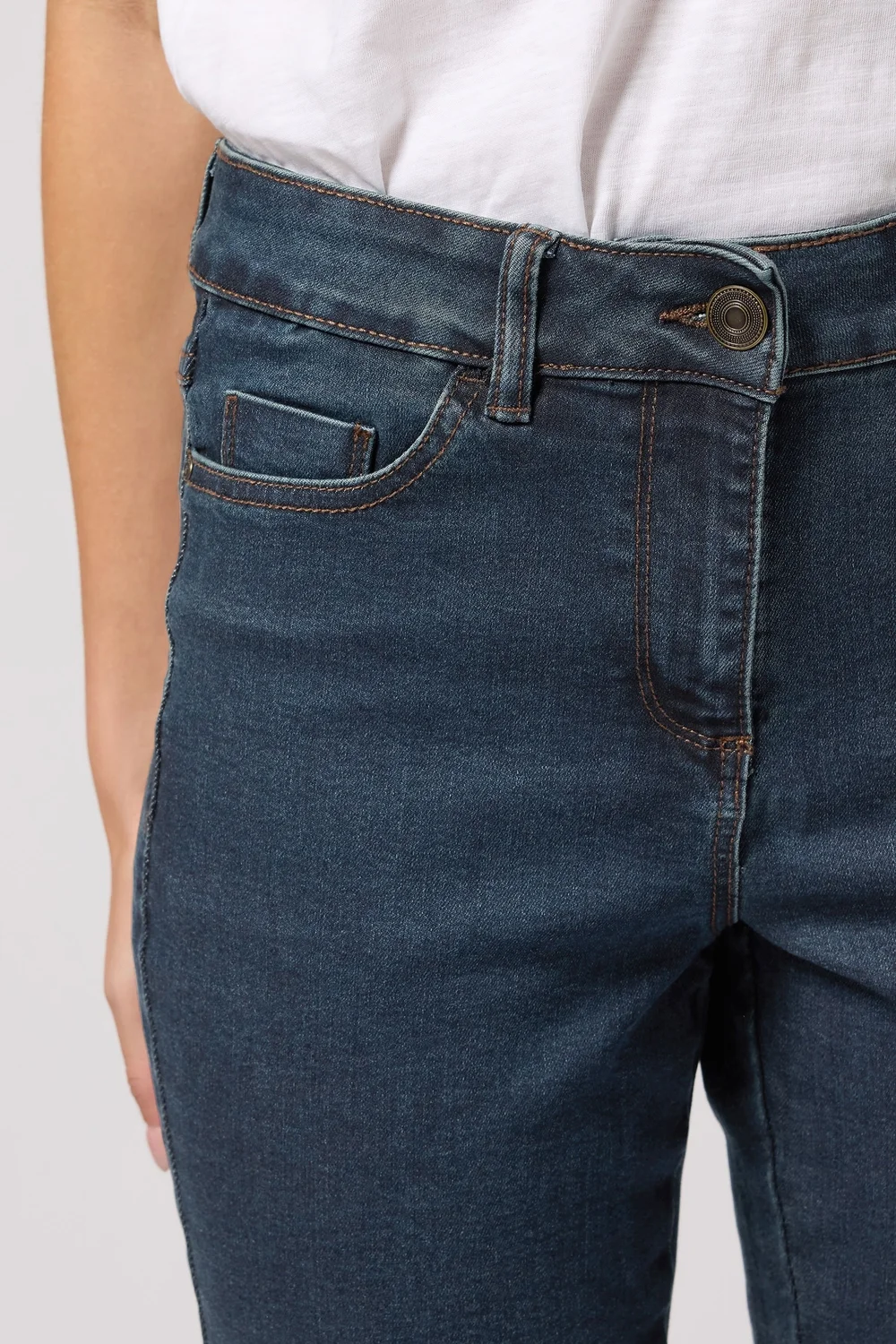M&Co Indigo Blue Bootcut Jeans - 22/L31 Image 4
