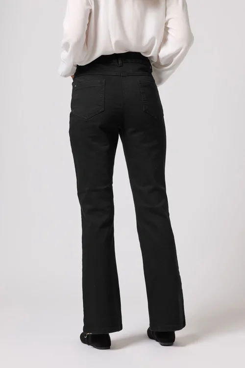 M&Co Black Bootcut Jeans - 10/L31 Image 3