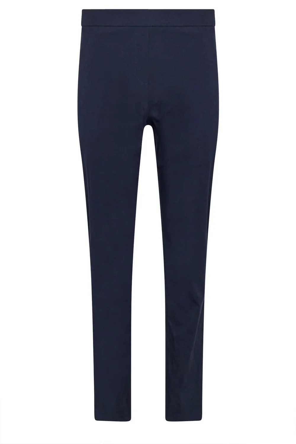 M&Co Navy Blue Straight Leg Bengaline Formal Trousers - 12/L27 Image 5