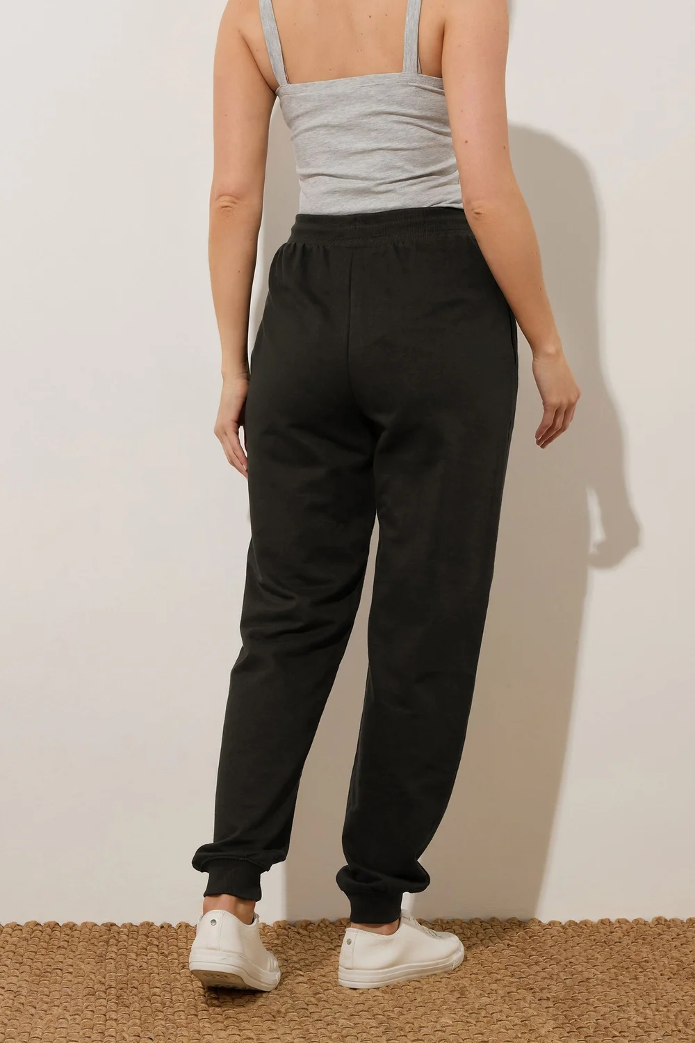 Long Tall Sally 2 Pack Black Basic Joggers - Size 12, Leg 34 Image 4