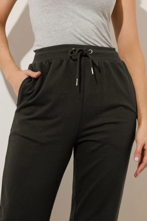 Long Tall Sally 2 Pack Black Basic Joggers - Size 12, Leg 34 Image 5
