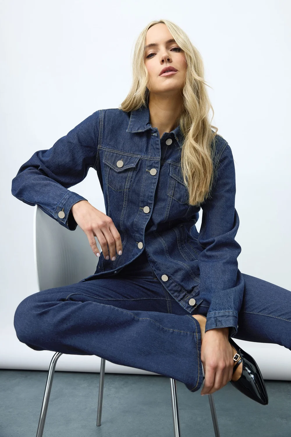 Long Tall Sally Indigo Blue Denim Jacket - 8 Image 1