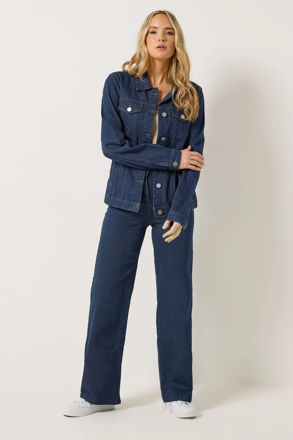 Long Tall Sally Indigo Blue Denim Jacket - 8 Image 3