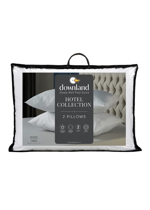 Downland White Hotel Collection Pillow Pair Image 1