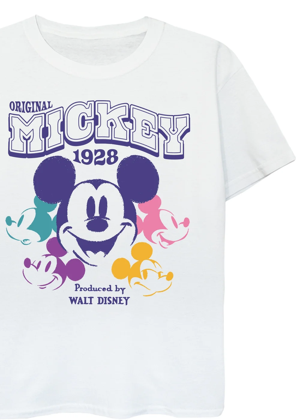 Ada & Ted Disney Mickey Mouse Multi Kids White Graphic T-Shirt (3-13 Years) - 7-8 Yrs Image 2