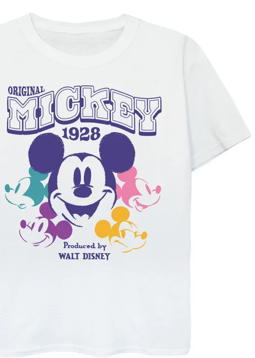Ada & Ted Disney Mickey Mouse Multi Kids White Graphic T-Shirt (3-13 Years) - 7-8 Yrs Image 2