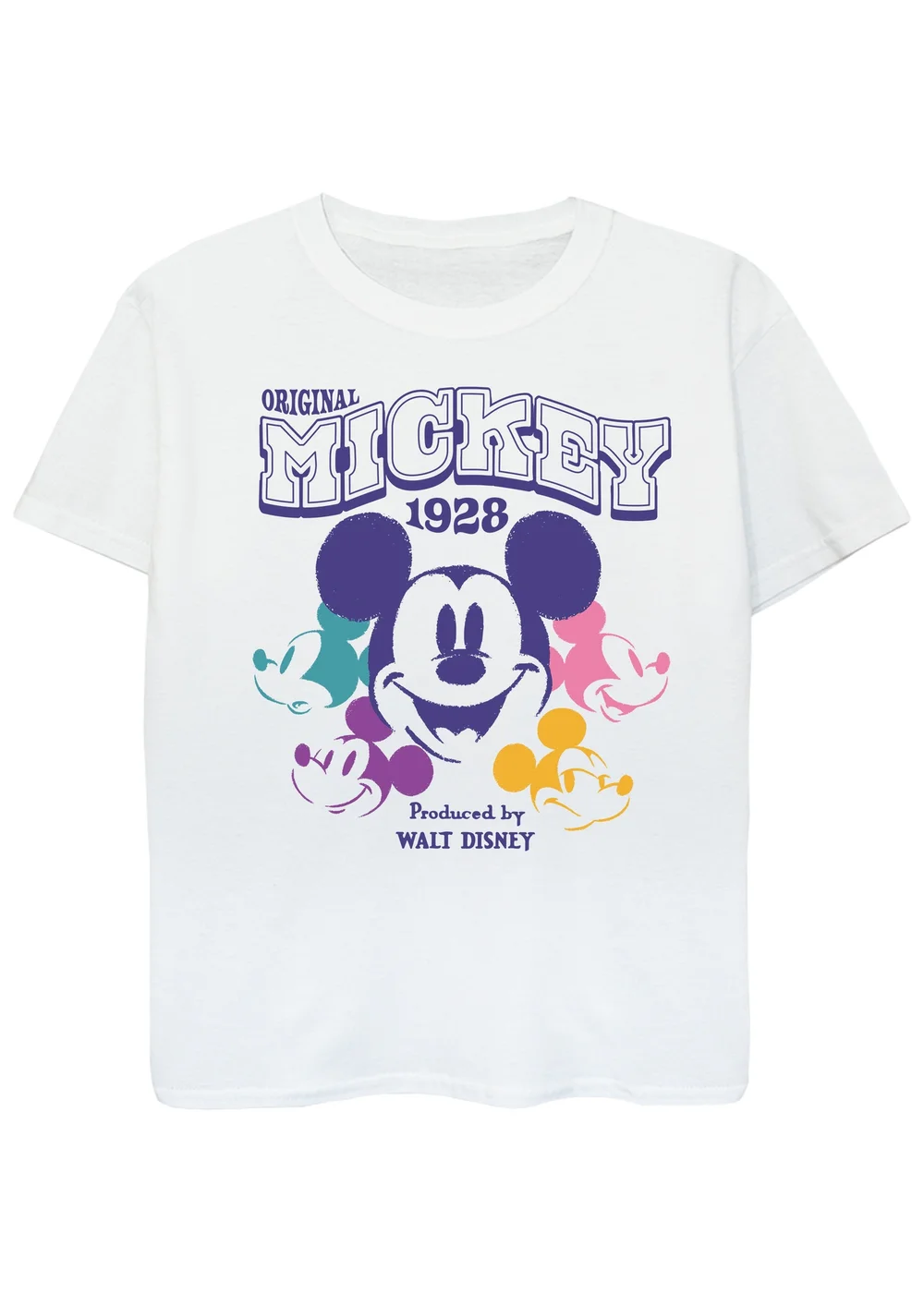 Ada & Ted Disney Mickey Mouse Multi Kids White Graphic T-Shirt (3-13 Years) - 7-8 Yrs Image 1