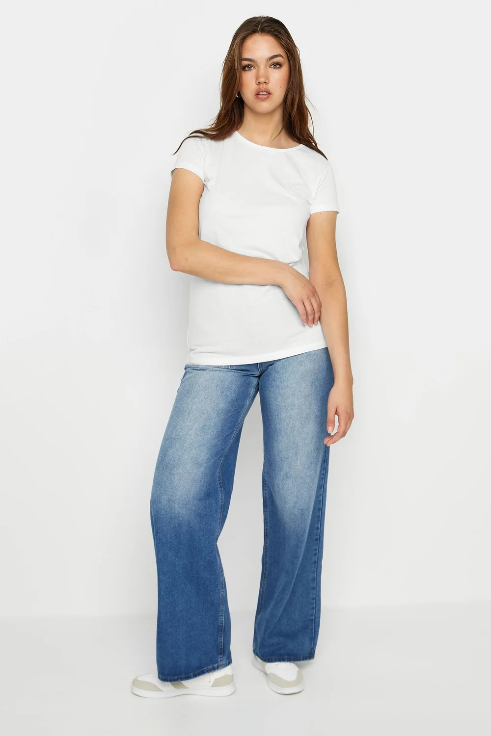 Long Tall Sally 2 Pack Black & White T-Shirts - 18 Image 3