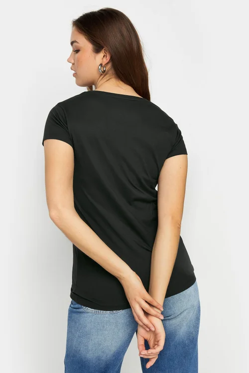 Long Tall Sally 2 Pack Black & White T-Shirts - 18 Image 4