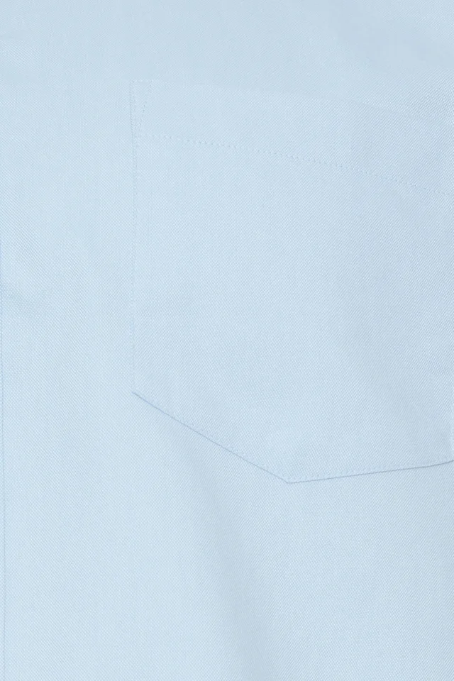 BadRhino Premium Light Blue Short Sleeve Oxford Cotton Shirt