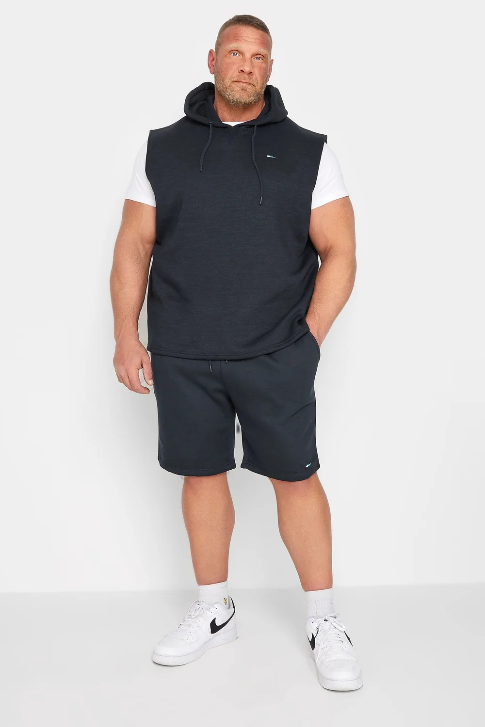 BadRhino Navy Blue Sleeveless Hoodie - 2SF Image 2