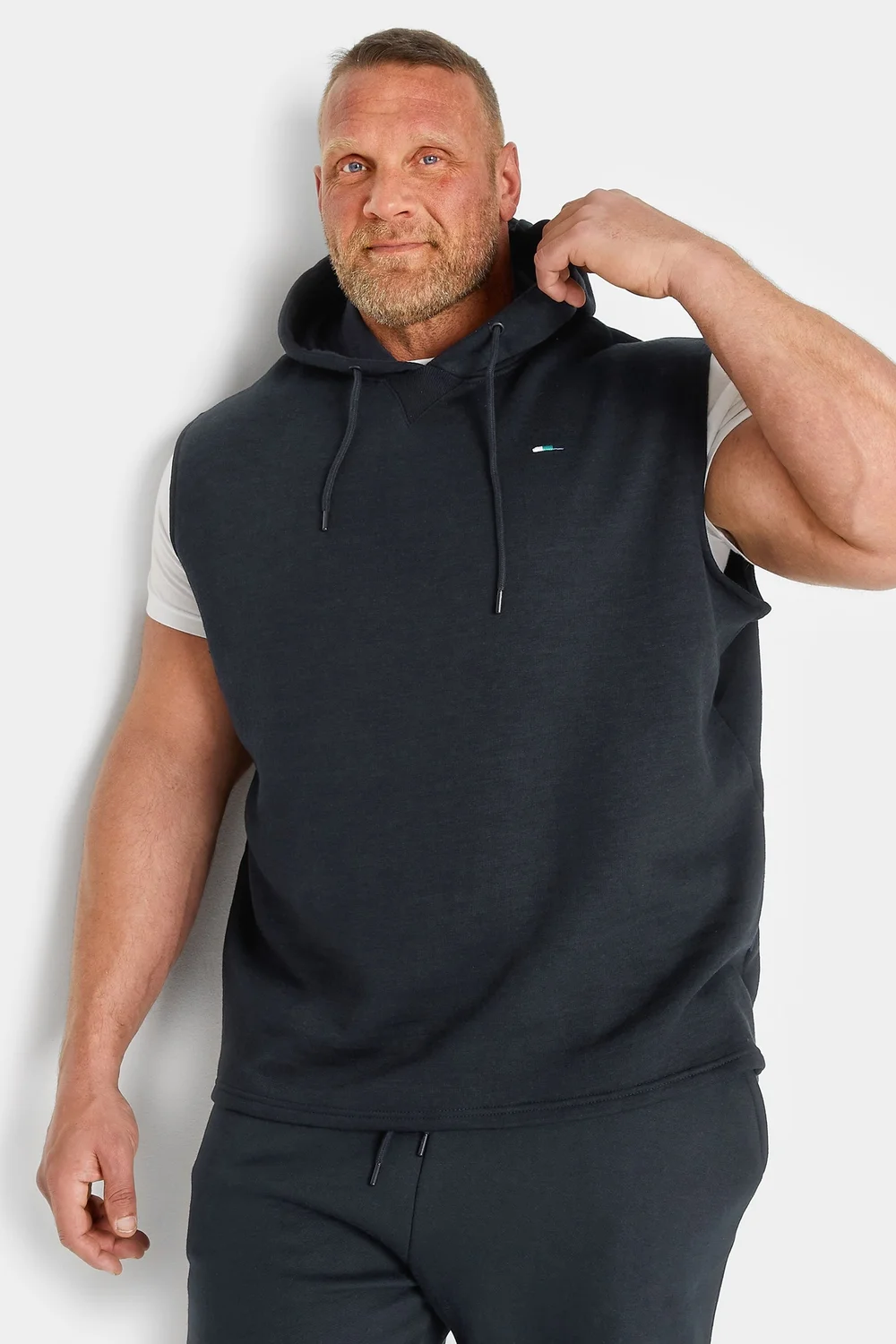 BadRhino Navy Blue Sleeveless Hoodie - 2SF Image 1