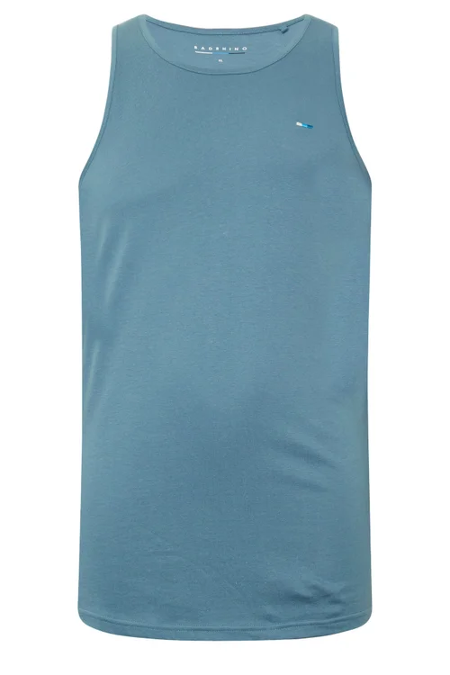 BadRhino 3 Pack Blue Plain Vest Tops - 5/6 XL Image 5