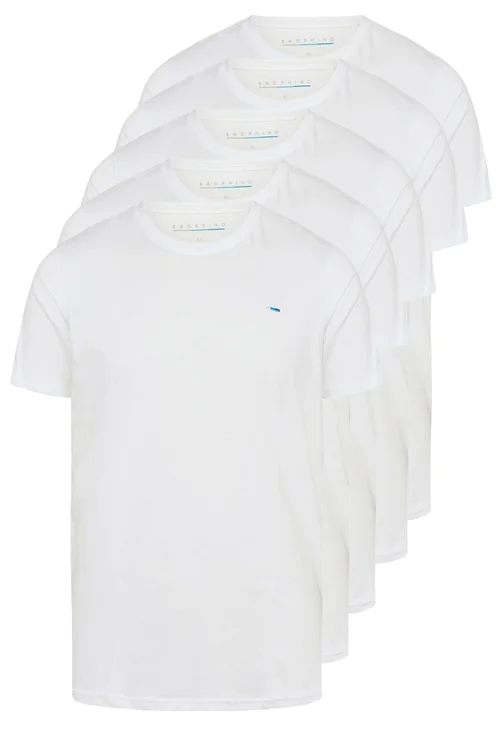 BadRhino 5 Pack White Core T-Shirts - 4XL Image 3