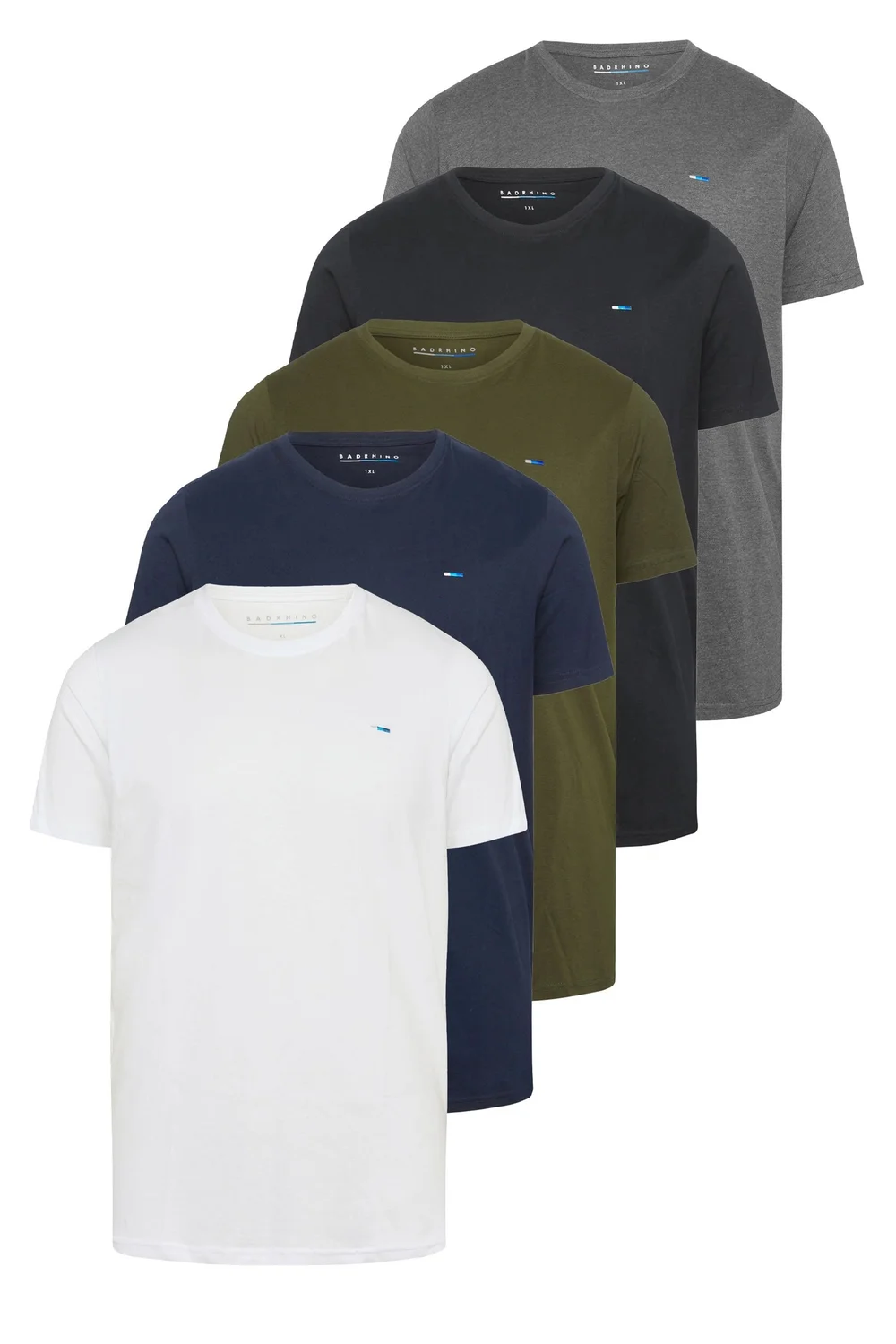 BadRhino 5 Pack Black & White Core T-Shirts - 7/8 XL Image 5
