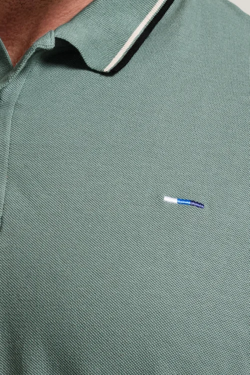 BadRhino 3 Pack Green & Blue Tipped Polo Shirt - 4XL Image 5