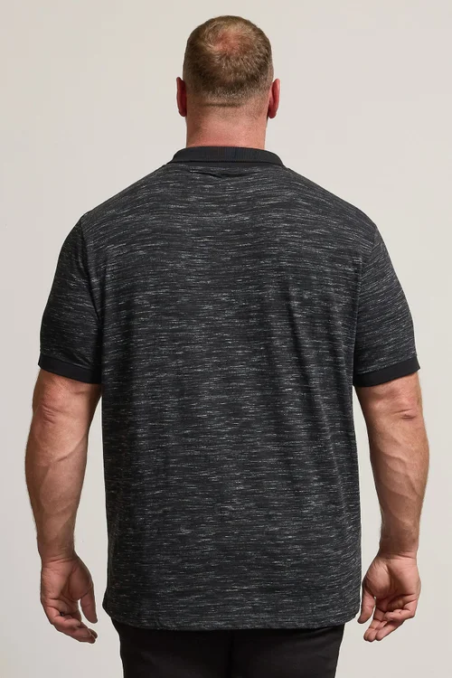 BadRhino Black Slub Polo Shirt - XXL Image 3
