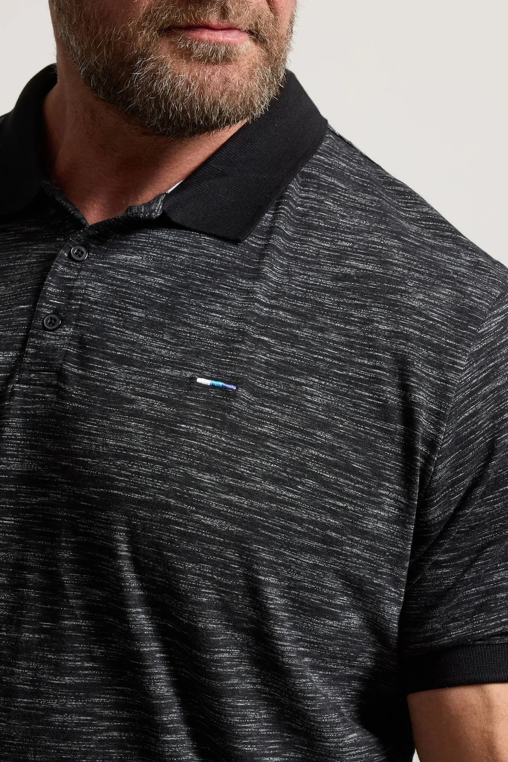 BadRhino Black Slub Polo Shirt - XXL Image 4