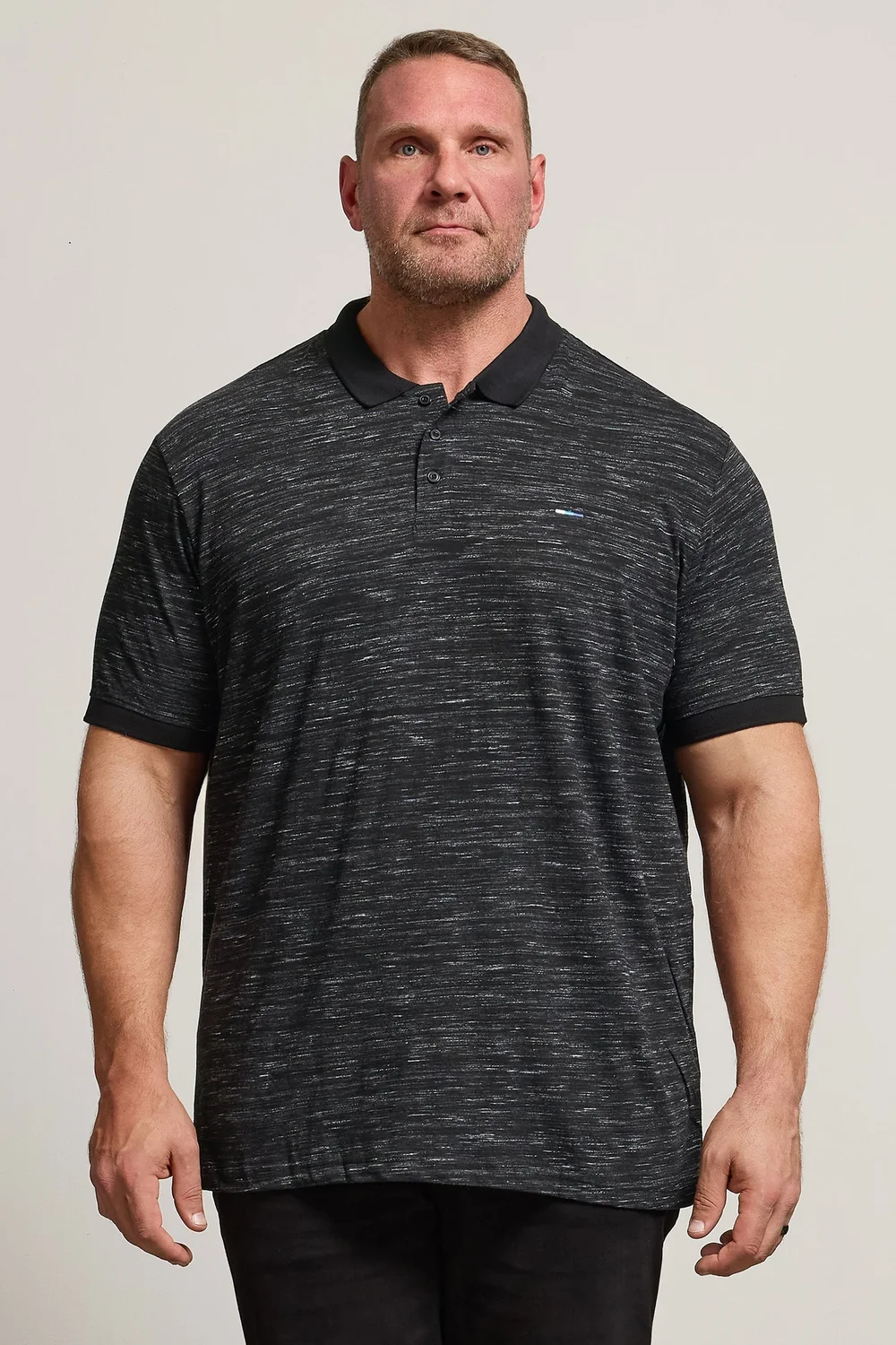 BadRhino Black Slub Polo Shirt - XXL Image 1