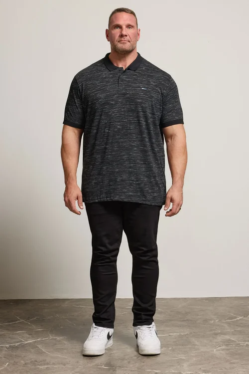 BadRhino Black Slub Polo Shirt - XXL Image 2