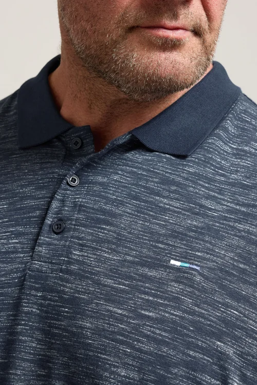 BadRhino Navy Blue Slub Polo Shirt - 7/8 XL Image 4