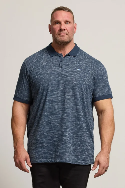 BadRhino Navy Blue Slub Polo Shirt - 7/8 XL Image 1