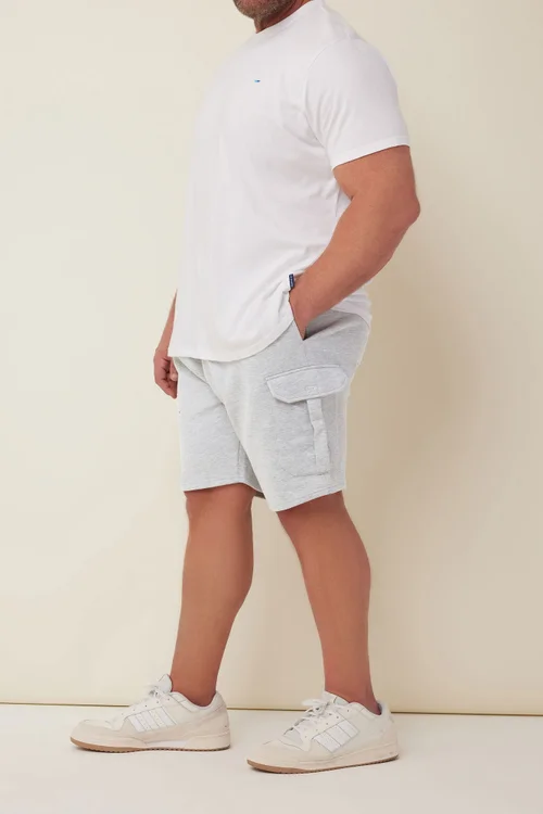 BadRhino Grey Marl Essential Cargo Jogger Shorts - XXL Image 4