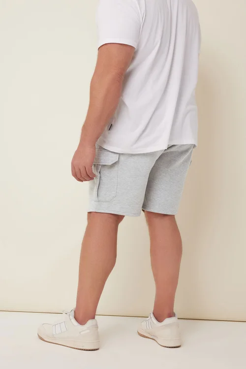 BadRhino Grey Marl Essential Cargo Jogger Shorts - XXL Image 3