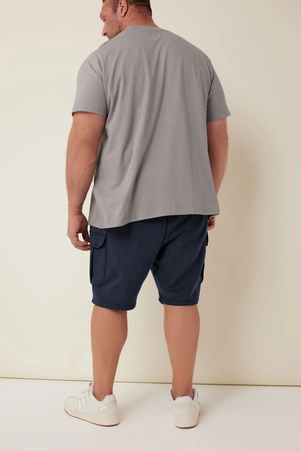 BadRhino Navy Blue Essential Cargo Jogger Shorts - 3XL Image 3