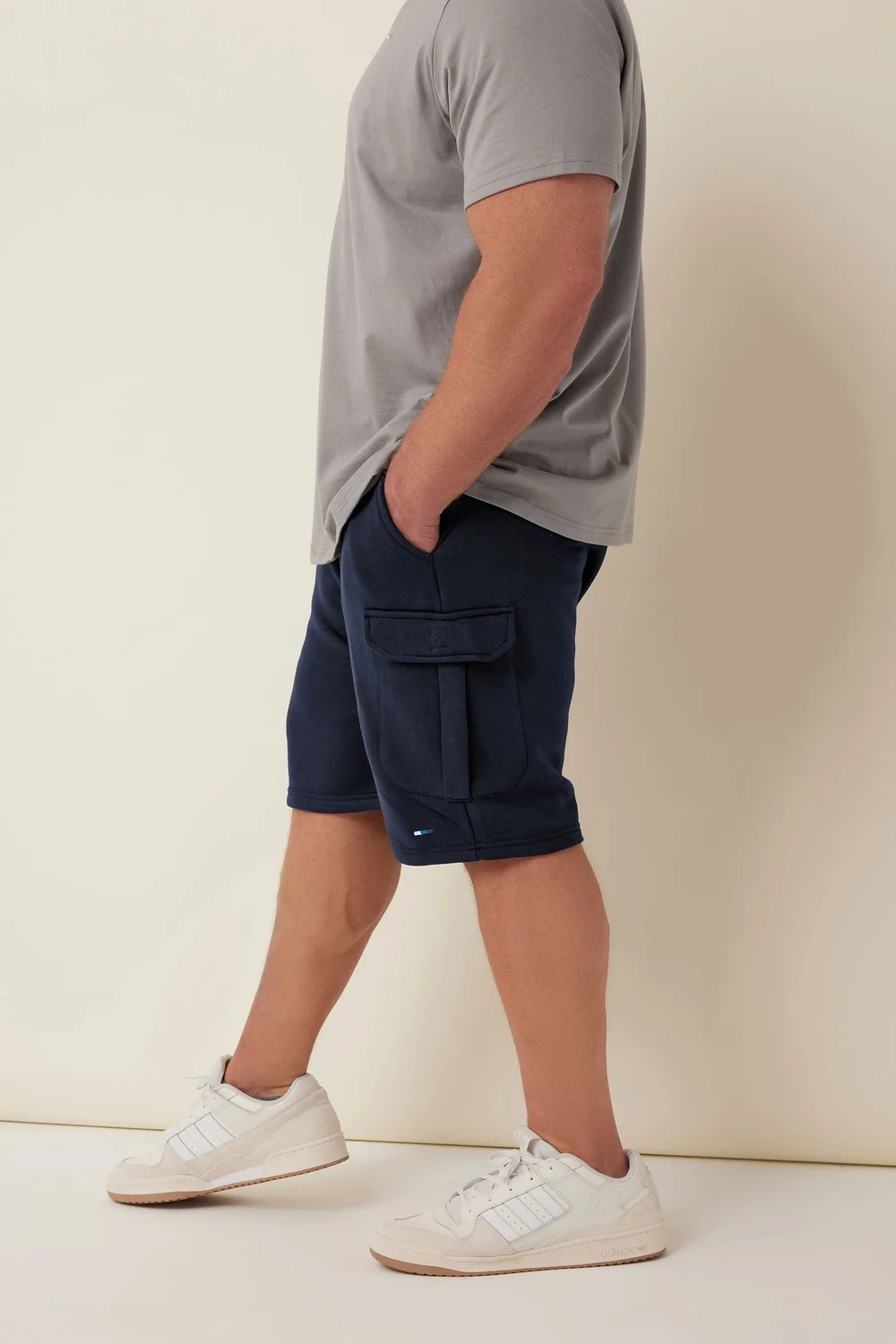 BadRhino Navy Blue Essential Cargo Jogger Shorts - 3XL Image 4