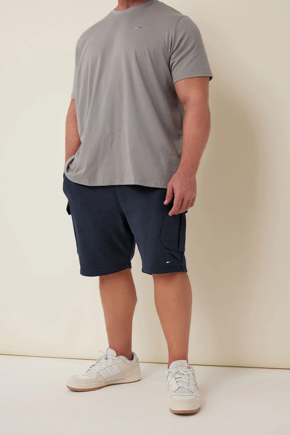 BadRhino Navy Blue Essential Cargo Jogger Shorts - 3XL Image 1
