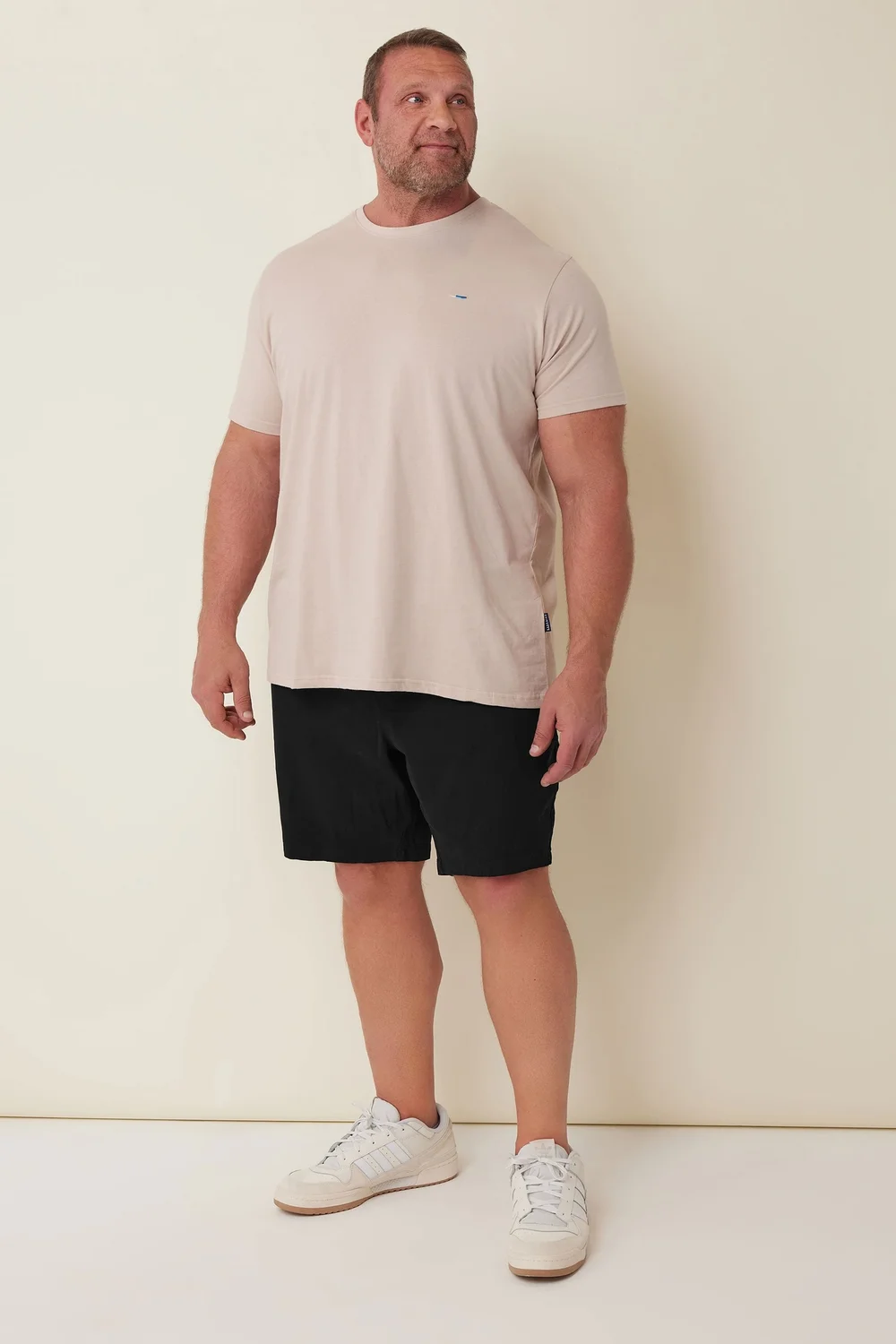 BadRhino Black Stretch Elasticated Waist Chino Shorts - 4XL Image 2