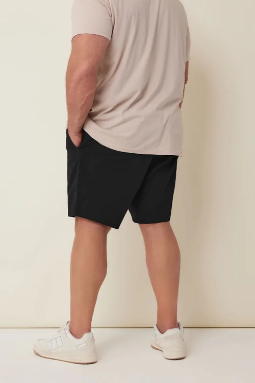 BadRhino Black Stretch Elasticated Waist Chino Shorts - 4XL Image 3