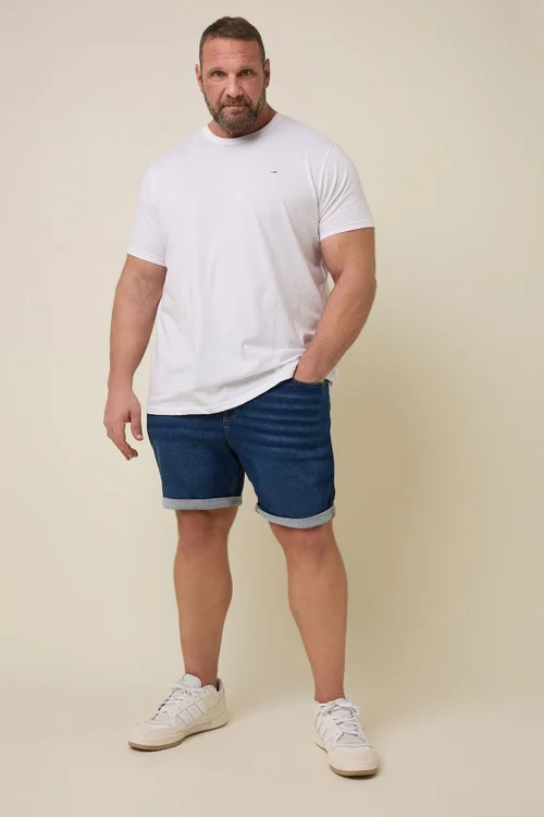 BadRhino Indigo Blue Knitted Denim Shorts - 58 Image 2