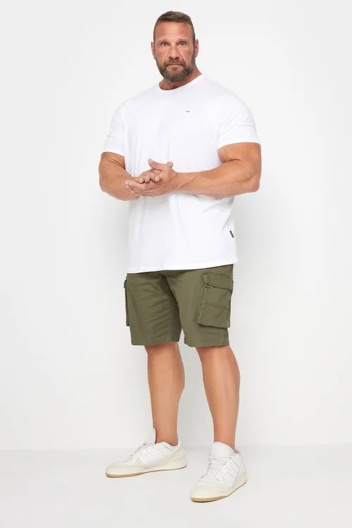 BadRhino Khaki Green Stretch Cargo Shorts - 58 W Image 3