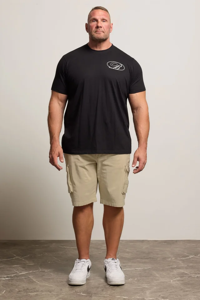 BadRhino Big & Tall Stone Brown Stretch Cargo Shorts