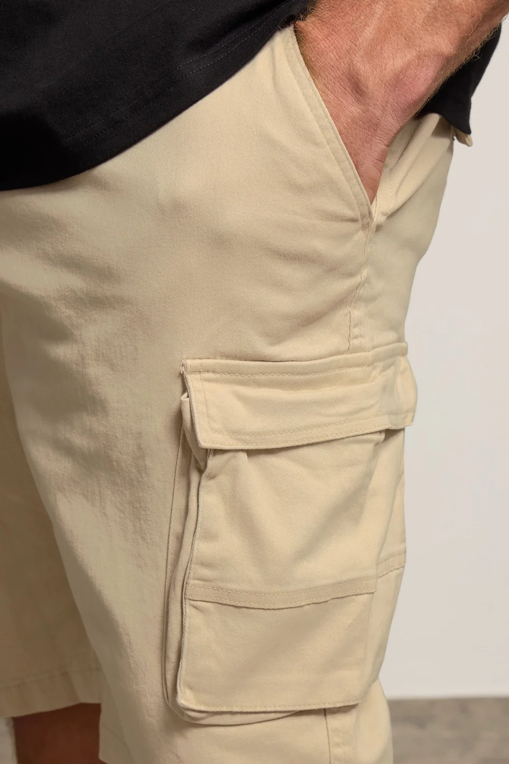BadRhino Big & Tall Stone Brown Stretch Cargo Shorts - 54 W Image 4