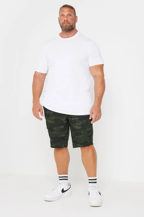 BadRhino Big & Tall Green Camo Cargo Shorts - 44 W Image 3
