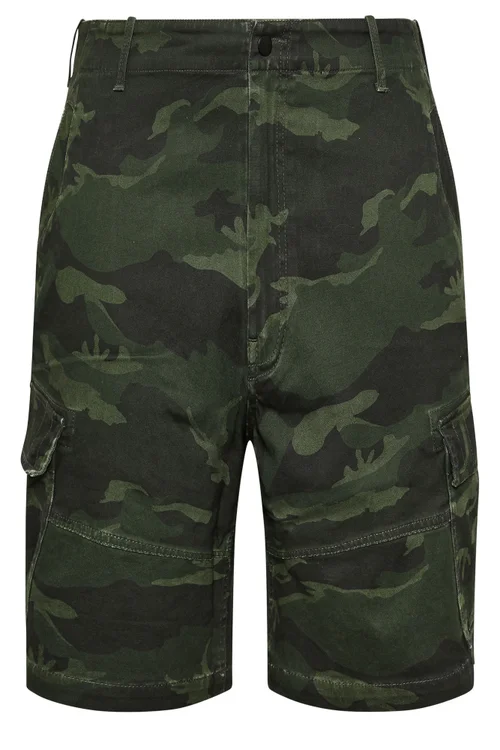 BadRhino Big & Tall Green Camo Cargo Shorts - 44 W Image 5