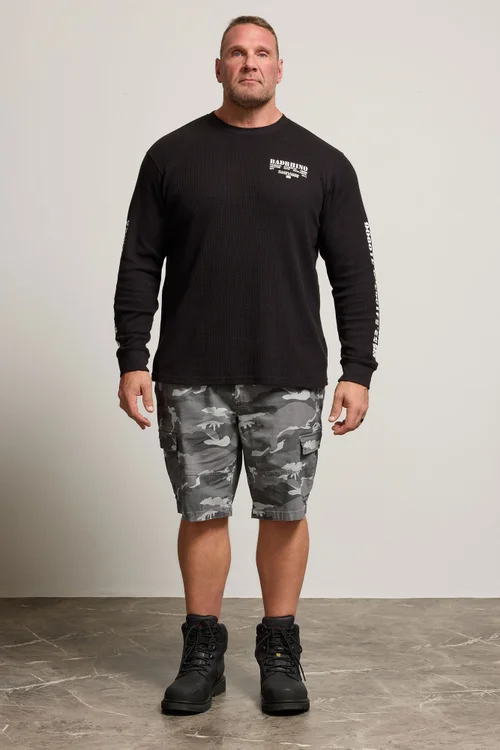 BadRhino Grey Camo Cargo Shorts - 48 Image 2