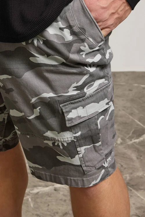 BadRhino Grey Camo Cargo Shorts - 48 Image 4