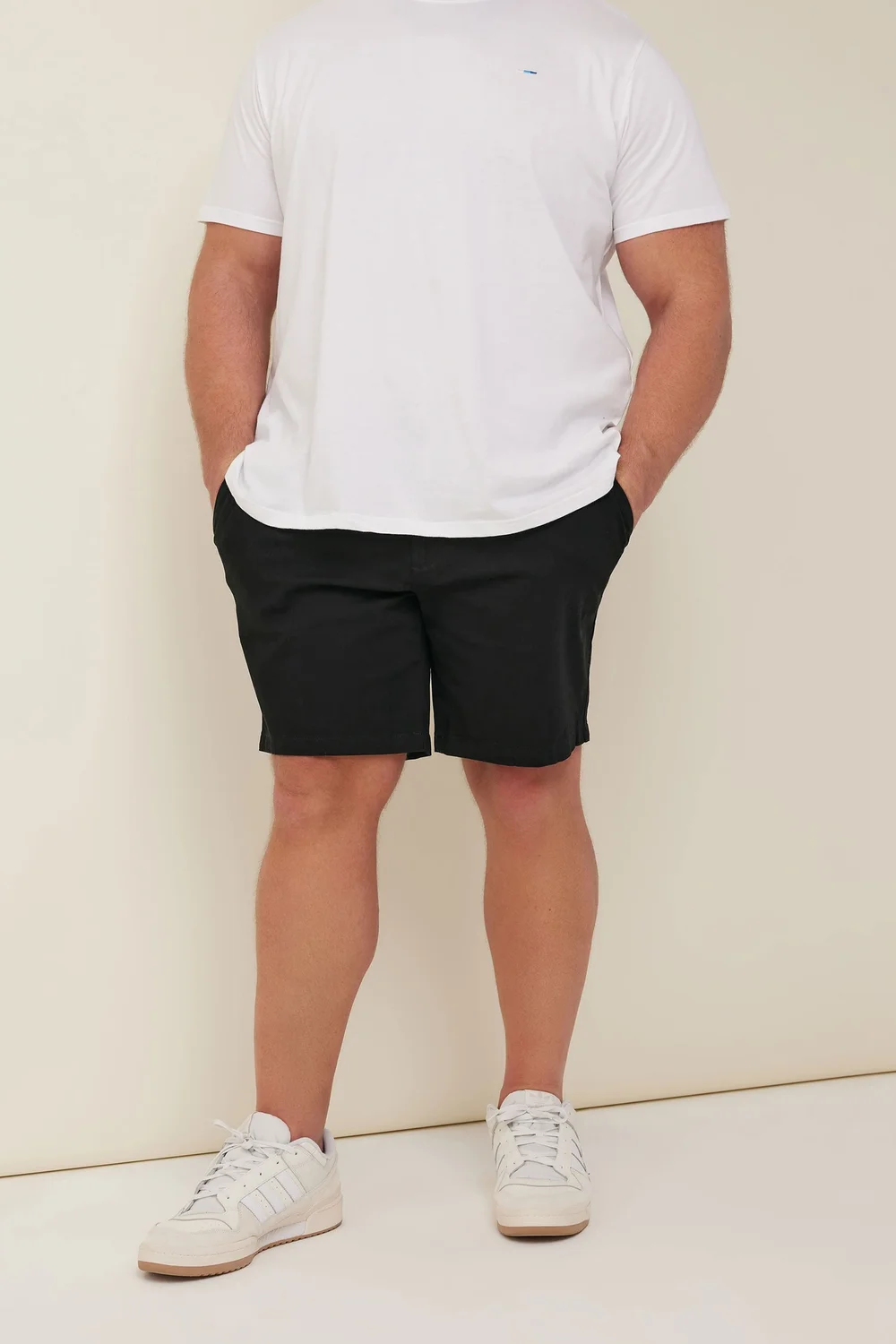 BadRhino Big & Tall Black Stretch Chino Shorts - 40 W Image 2