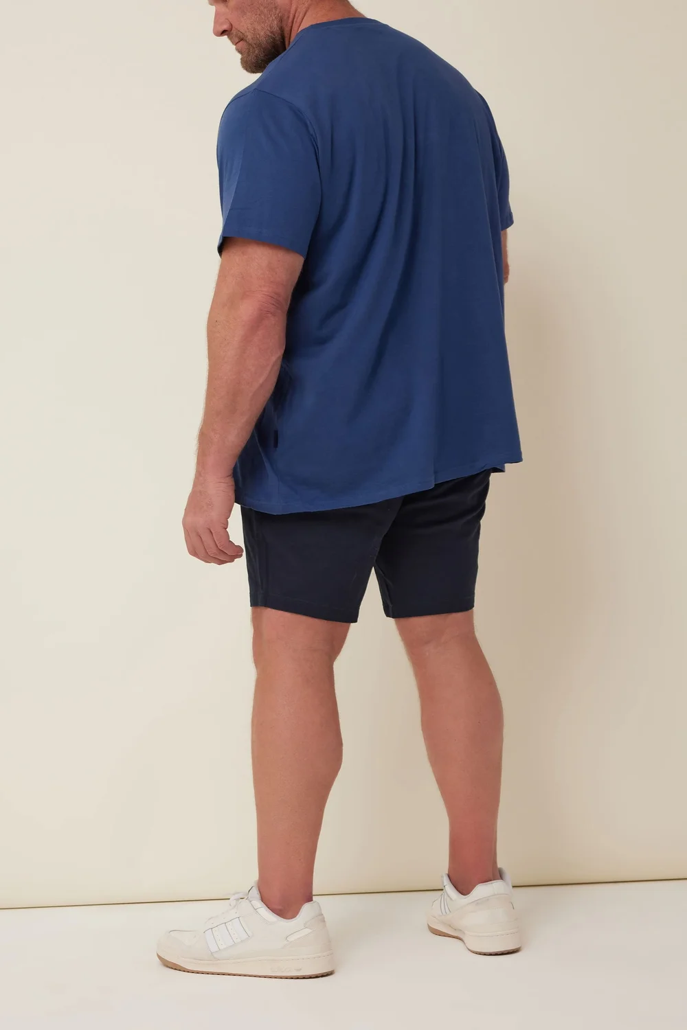 BadRhino Big & Tall Navy Blue Stretch Chino Shorts - 56 W Image 3