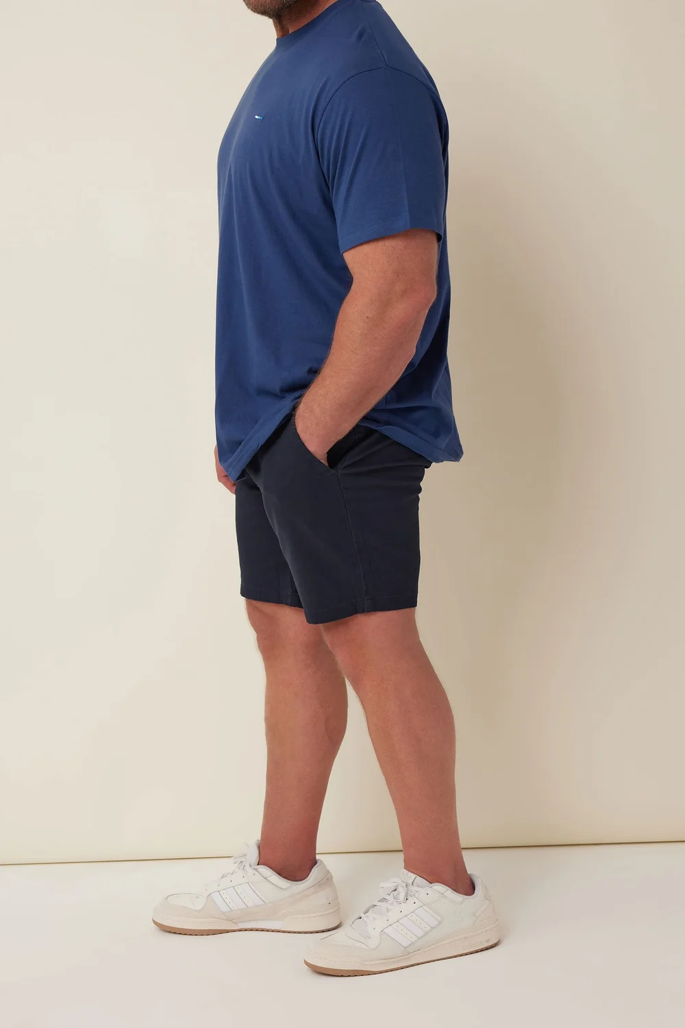 BadRhino Big & Tall Navy Blue Stretch Chino Shorts - 56 W Image 4