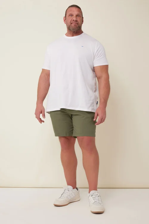 BadRhino Big & Tall Khaki Green Stretch Chino Shorts - 60 W Image 2