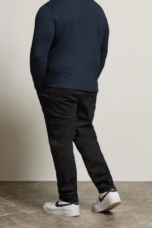 BadRhino Black Straight Leg Stretch Jeans - 50/L32 Image 3