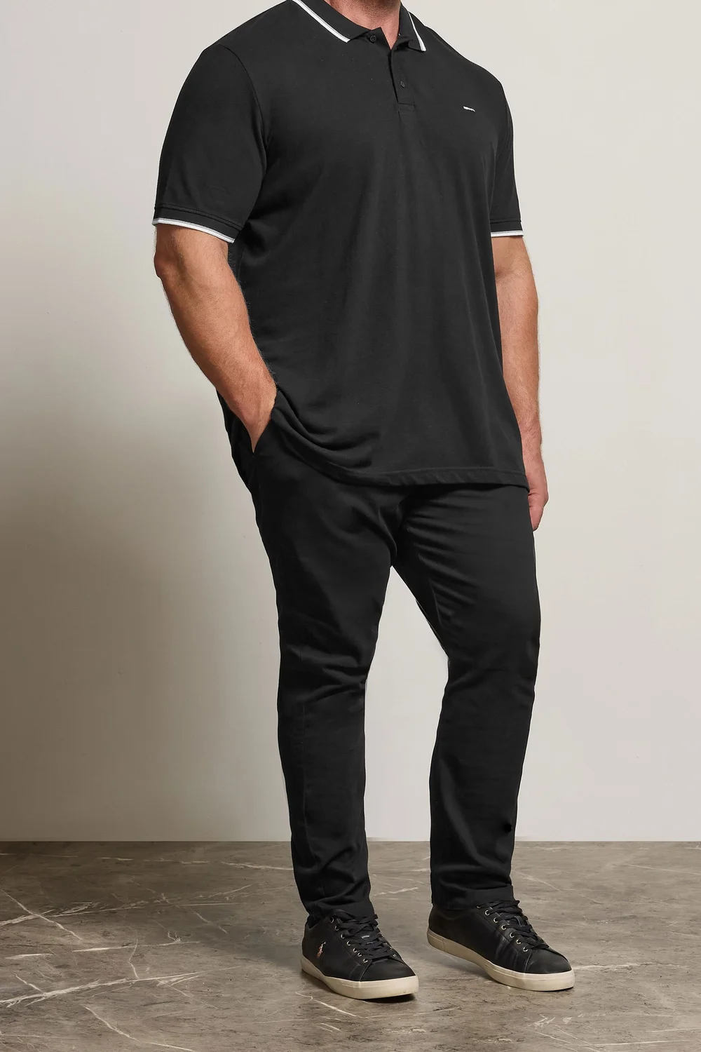 BadRhino Black Stretch Chinos - 56/L34 Image 1