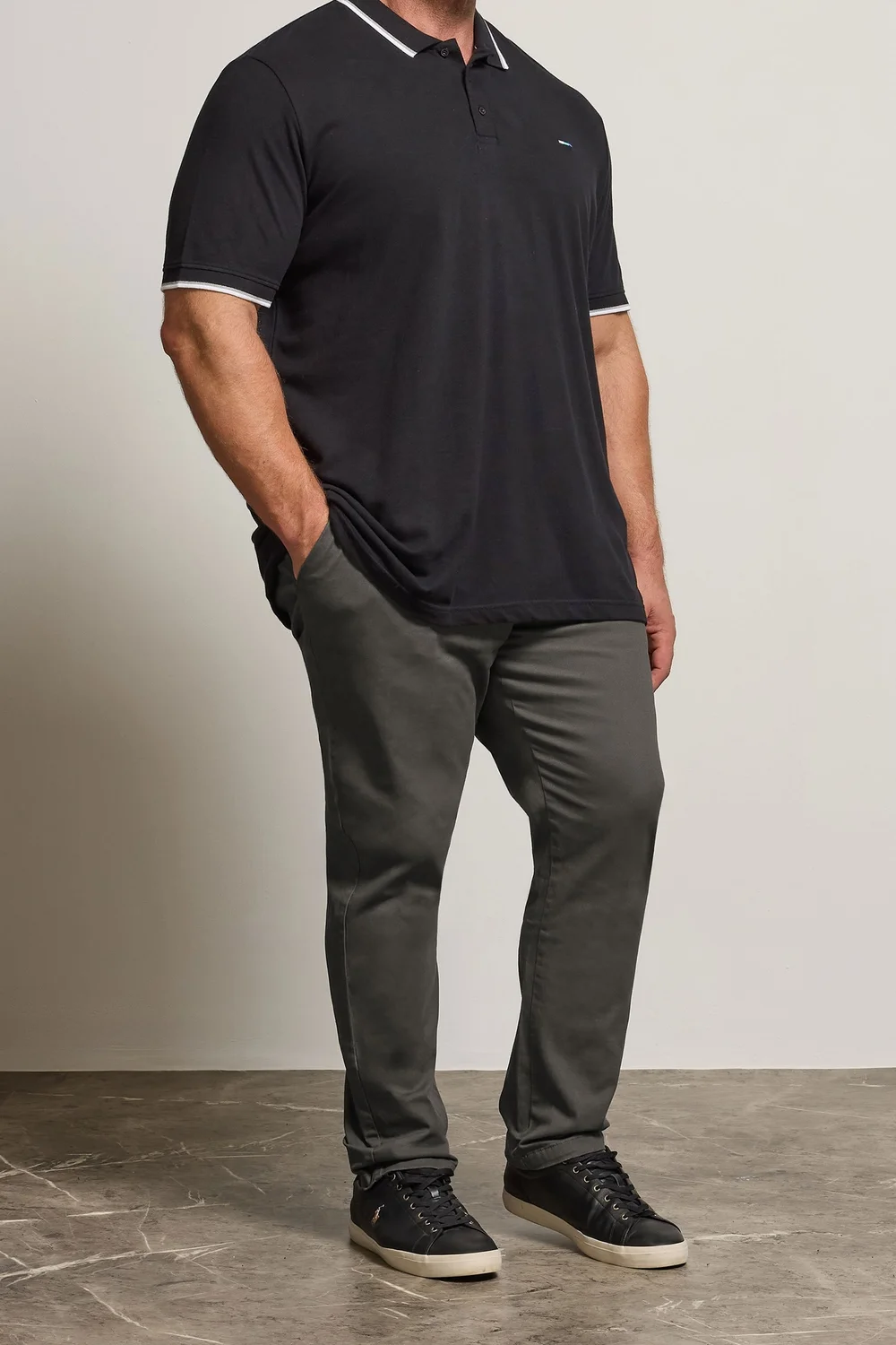BadRhino Slate Grey Chino Trousers - 42/L30 Image 1