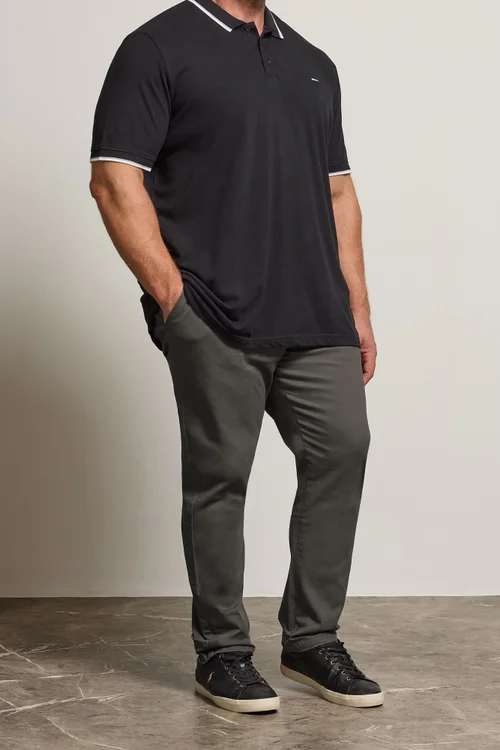 BadRhino Slate Grey Chino Trousers - 42/L30 Image 1