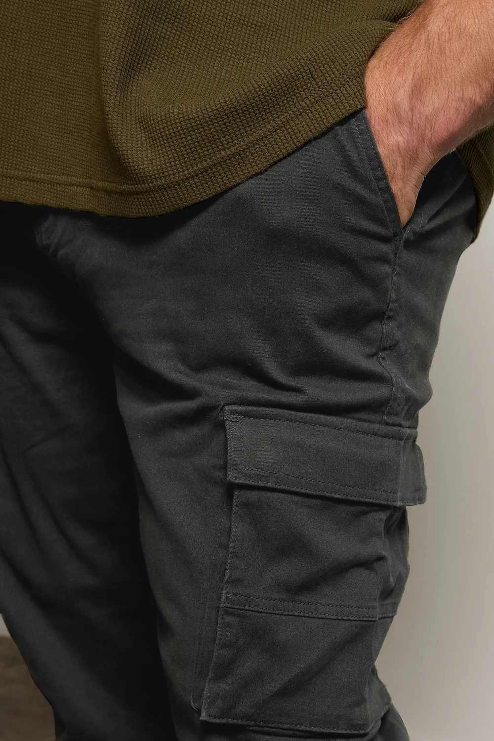 BadRhino Black Stretch Cargo Trousers - 58/L30 Image 4